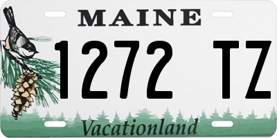 ME license plate 1272TZ