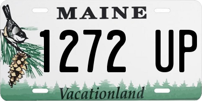 ME license plate 1272UP