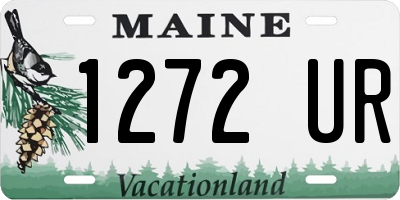 ME license plate 1272UR