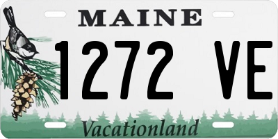 ME license plate 1272VE
