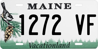 ME license plate 1272VF