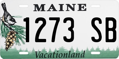 ME license plate 1273SB