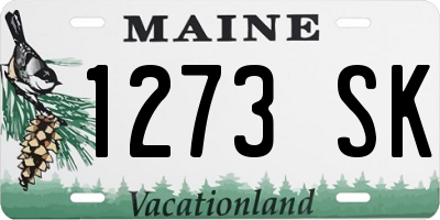ME license plate 1273SK