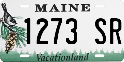 ME license plate 1273SR