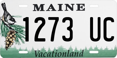 ME license plate 1273UC