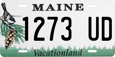 ME license plate 1273UD