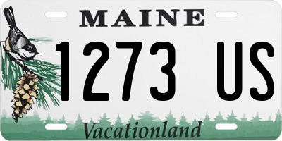 ME license plate 1273US