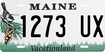 ME license plate 1273UX