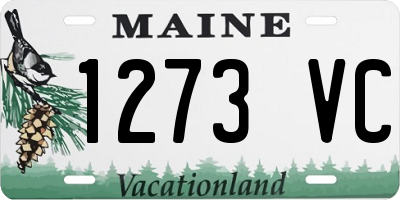 ME license plate 1273VC