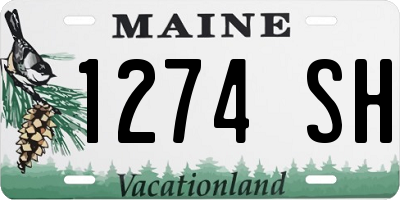 ME license plate 1274SH