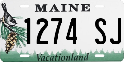 ME license plate 1274SJ