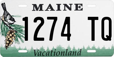 ME license plate 1274TQ