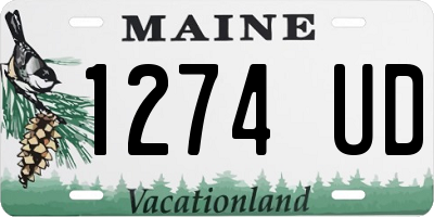 ME license plate 1274UD
