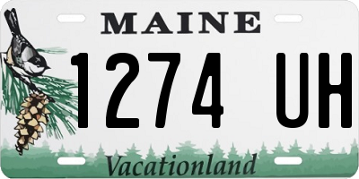 ME license plate 1274UH