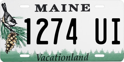 ME license plate 1274UI