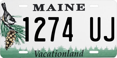 ME license plate 1274UJ