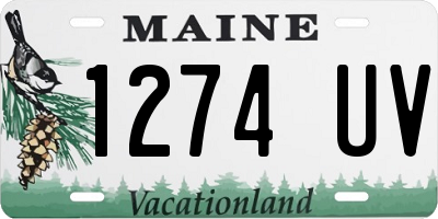 ME license plate 1274UV