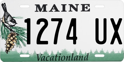 ME license plate 1274UX