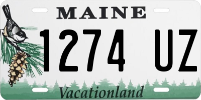 ME license plate 1274UZ