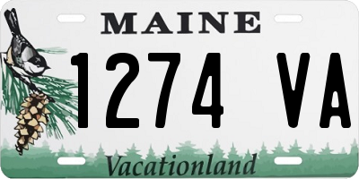 ME license plate 1274VA