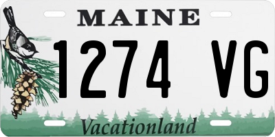 ME license plate 1274VG