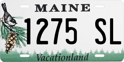 ME license plate 1275SL