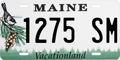 ME license plate 1275SM