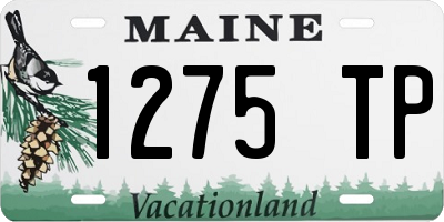 ME license plate 1275TP