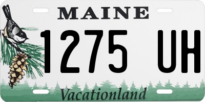 ME license plate 1275UH