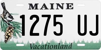 ME license plate 1275UJ