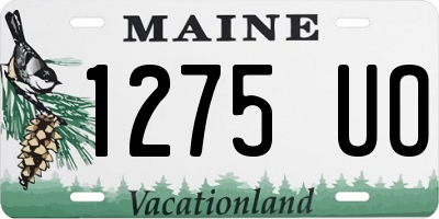 ME license plate 1275UO