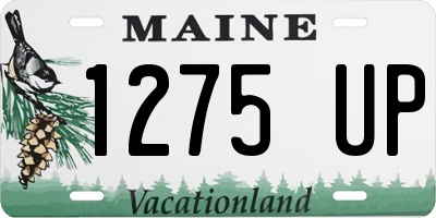 ME license plate 1275UP