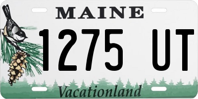 ME license plate 1275UT