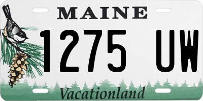 ME license plate 1275UW