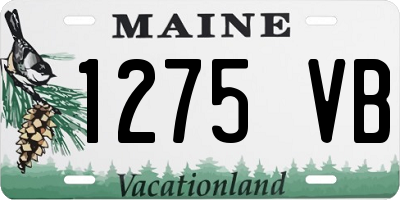 ME license plate 1275VB