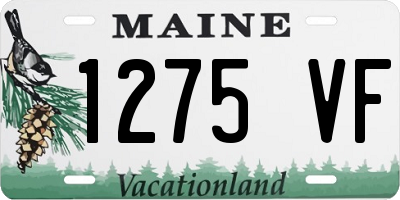 ME license plate 1275VF