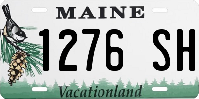 ME license plate 1276SH