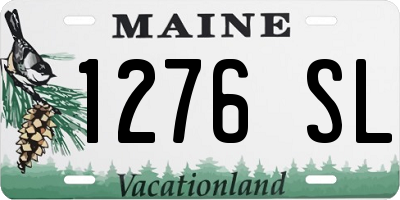 ME license plate 1276SL