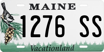 ME license plate 1276SS