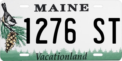 ME license plate 1276ST