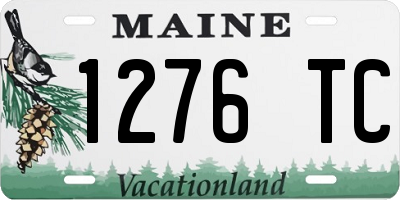 ME license plate 1276TC