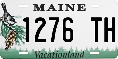 ME license plate 1276TH