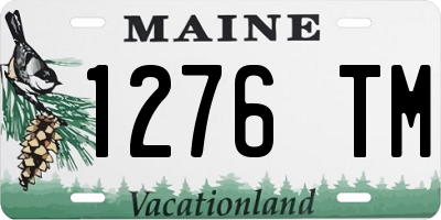ME license plate 1276TM