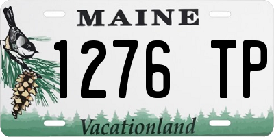 ME license plate 1276TP