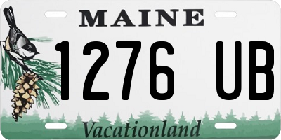 ME license plate 1276UB
