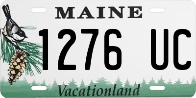 ME license plate 1276UC