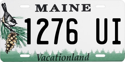 ME license plate 1276UI