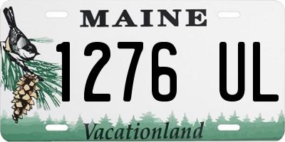 ME license plate 1276UL