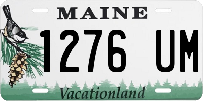 ME license plate 1276UM