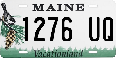 ME license plate 1276UQ